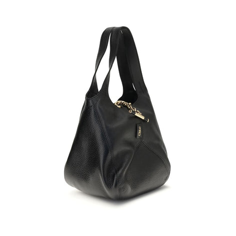 Sac bandoulière Chloé en cuir de buffle noir