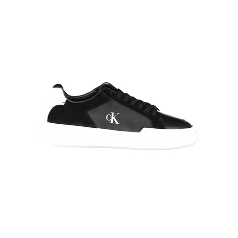 Calvin Klein Black Leather Men Sneaker Calvin Klein