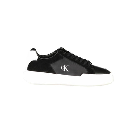 Calvin Klein Black Leather Men Sneaker Calvin Klein
