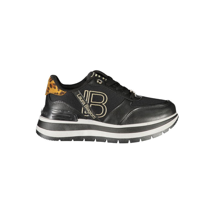 Laura Biagiotti Black Polyester Women Sneaker Laura Biagiotti