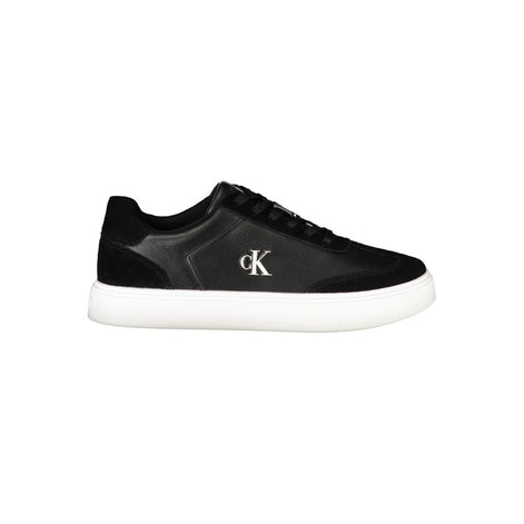 Calvin Klein Black Leather Men Sneaker Calvin Klein