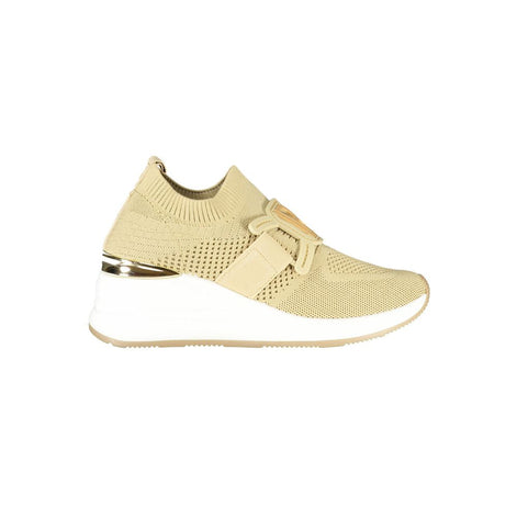 Laura Biagiotti Beige Polyester Women Sneaker Laura Biagiotti