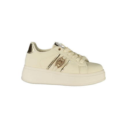 Laura Biagiotti Beige Polyester Women Sneaker Laura Biagiotti