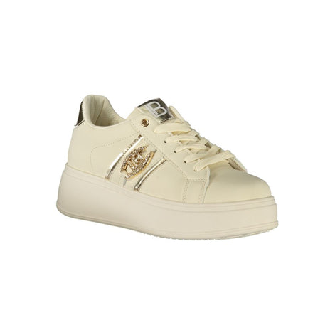 Laura Biagiotti Beige Polyester Women Sneaker Laura Biagiotti