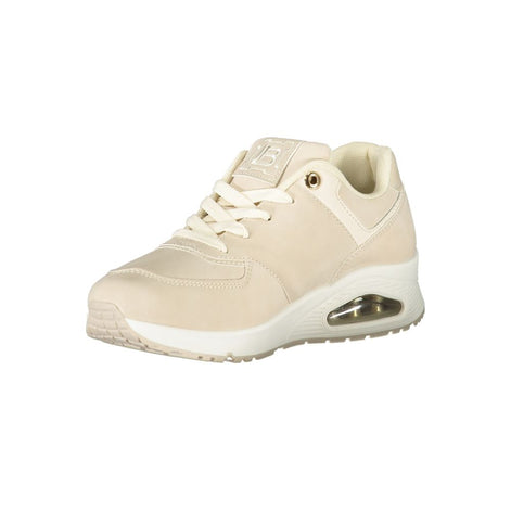 Laura Biagiotti Beige Polyester Women Sneaker Laura Biagiotti