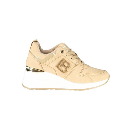 Laura Biagiotti Beige Polyester Women Sneaker Laura Biagiotti