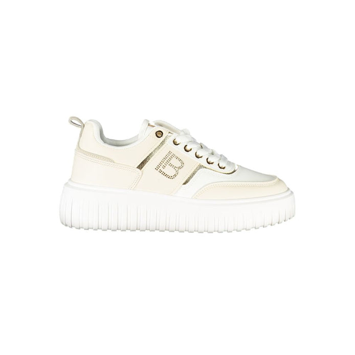 Laura Biagiotti Beige Polyester Women Sneaker Laura Biagiotti