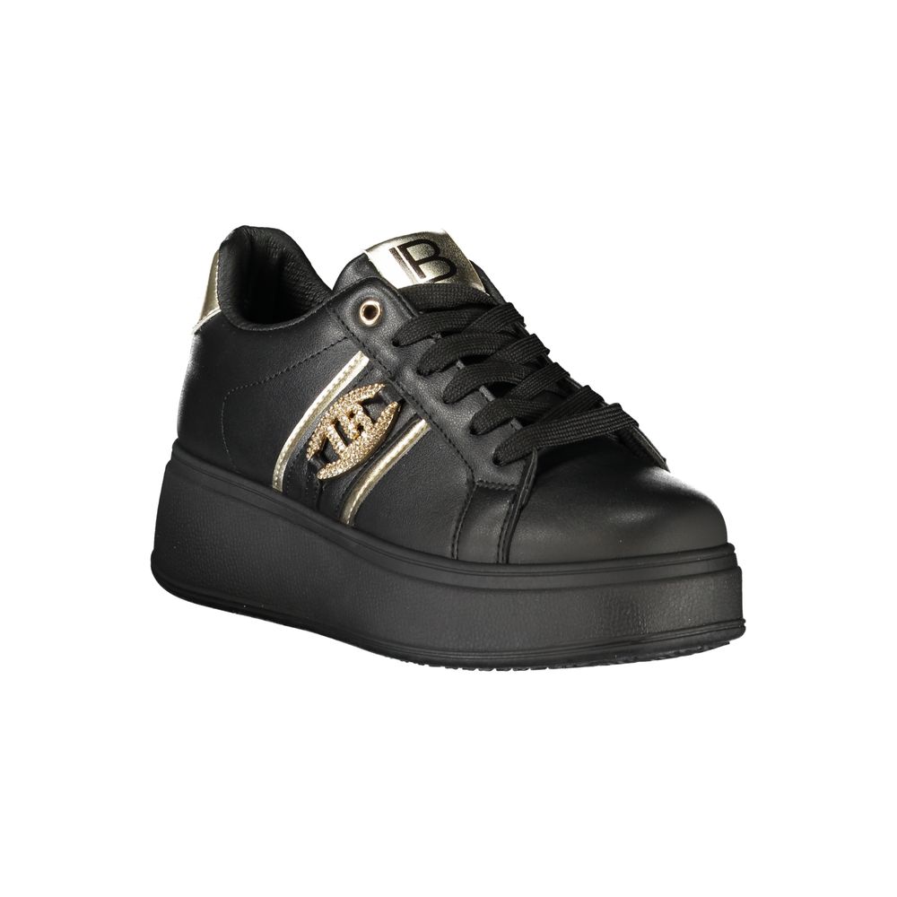 Laura Biagiotti Black Polyester Sneaker Laura Biagiotti