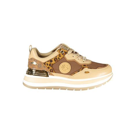 Laura Biagiotti Brown Polyester Women Sneaker Laura Biagiotti