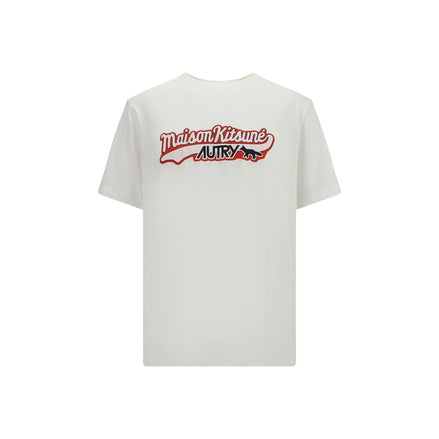 Autry White Cotton T-Shirt Autry