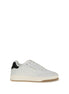 Saint Laurent White Calf Leather Bos Taurus Low Top Sneakers Saint Laurent