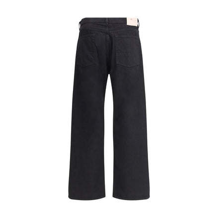 Our Legacy Black Cotton Straight-Leg Jeans