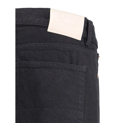 Our Legacy Black Cotton Straight-Leg Jeans
