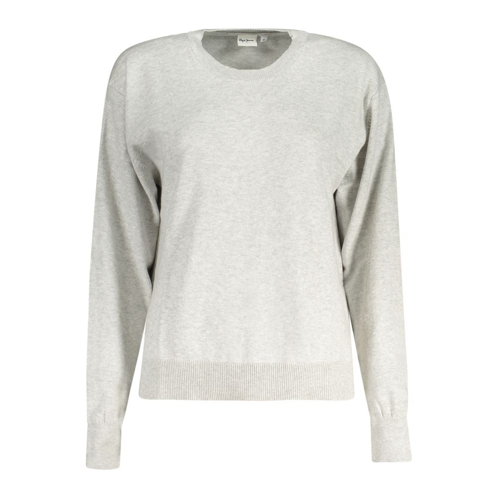 Pepe Jeans Grigio Cotton Women Sweater Pepe Jeans