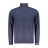 Pepe Jeans Blue Cotton Men Sweater Turtleneck Pepe Jeans