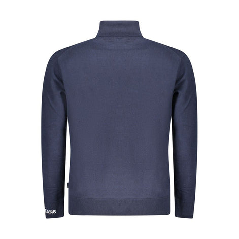 Pepe Jeans Blue Cotton Men Sweater Turtleneck Pepe Jeans