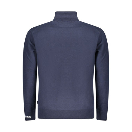 Pepe Jeans Blue Cotton Men Sweater Turtleneck Pepe Jeans