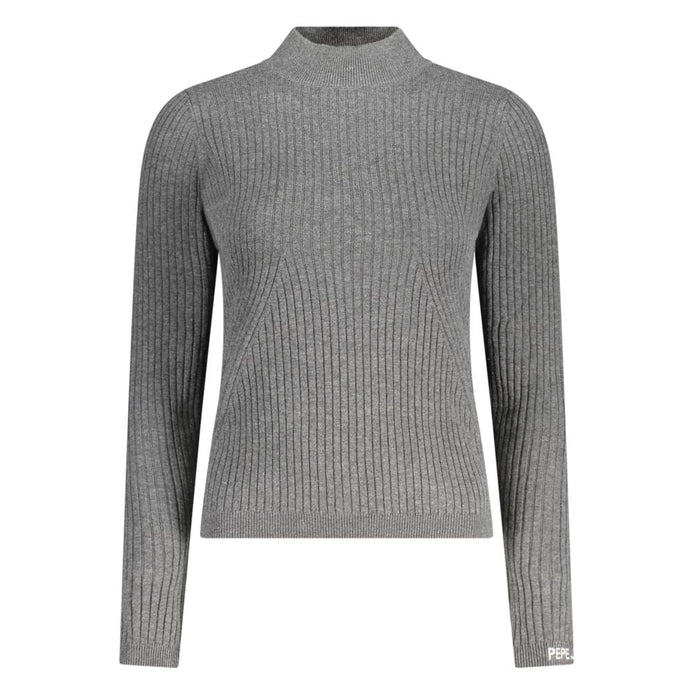 Pepe Jeans Grigio Cotton Women Sweater Pepe Jeans