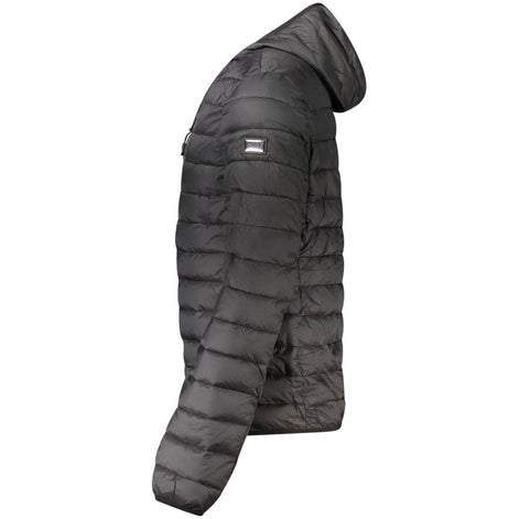 Cavalli Class Black Polyester Men's Jacket Cavalli Class