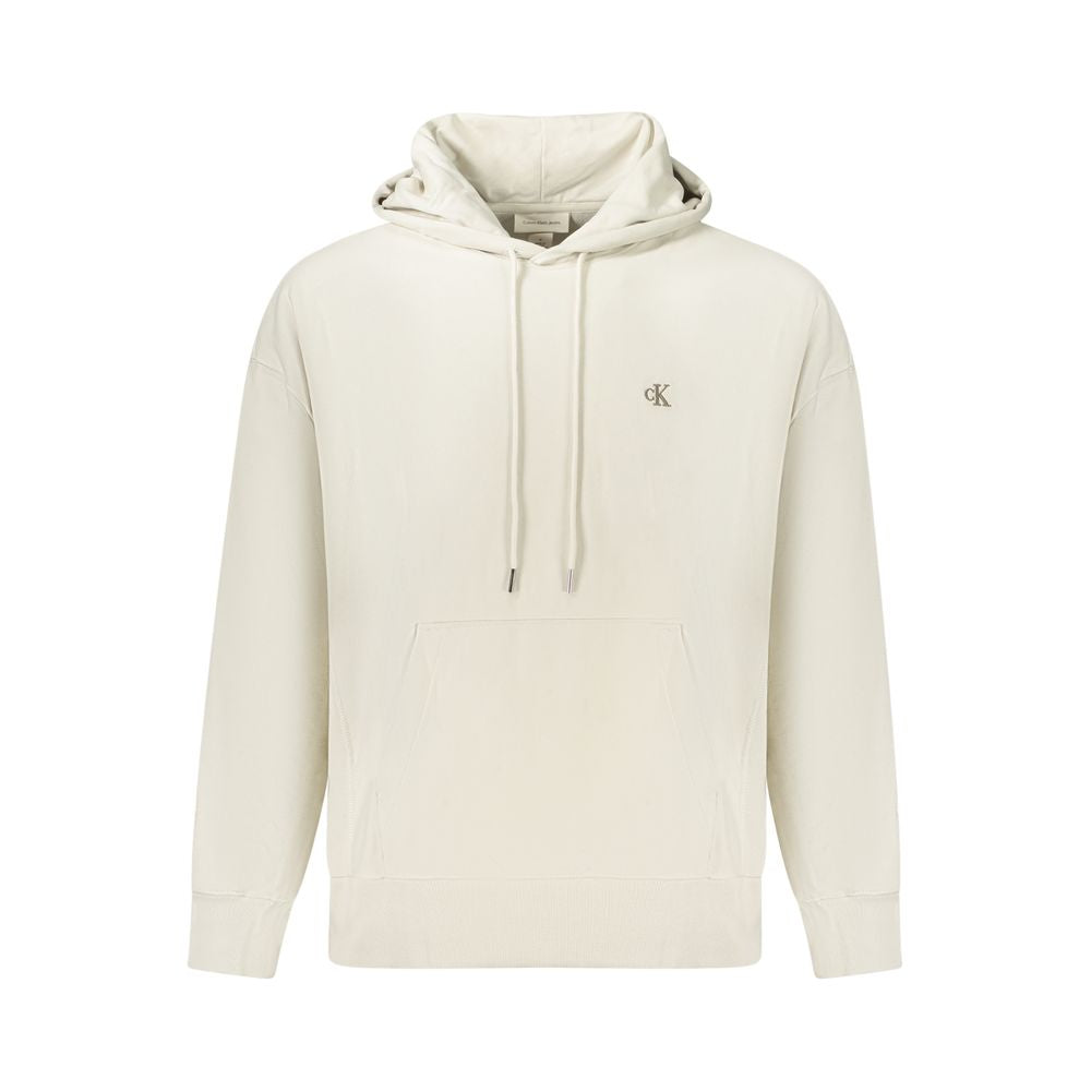 Calvin Klein Beige Cotton Men's Hoodie Calvin Klein