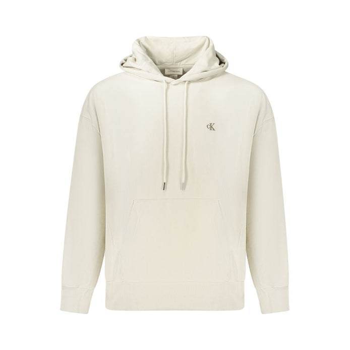 Calvin Klein Beige Cotton Men's Hoodie Calvin Klein