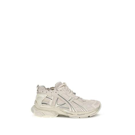 Balenciaga Beige Calf Leather Bos Taurus Athletic Sneakers Balenciaga