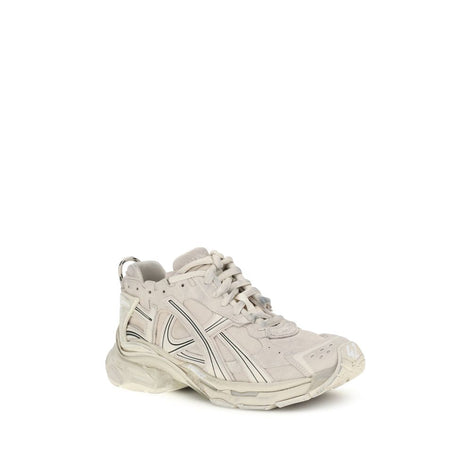 Balenciaga Beige Calf Leather Bos Taurus Athletic Sneakers Balenciaga