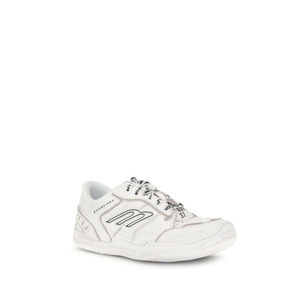 Balenciaga White Calf Leather Bos Taurus Athletic Sneakers Balenciaga