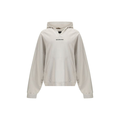 Balenciaga White Cotton Sweatshirt Balenciaga