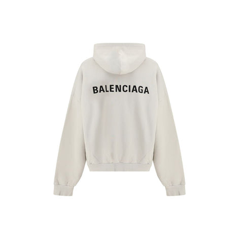 Balenciaga White Cotton Sweatshirt Balenciaga