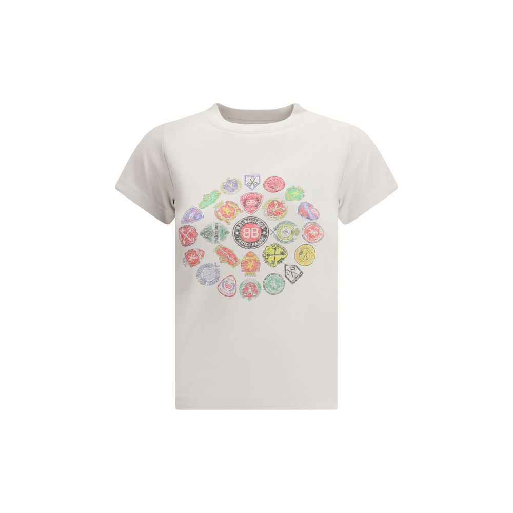 Balenciaga White Cotton T-Shirt Balenciaga