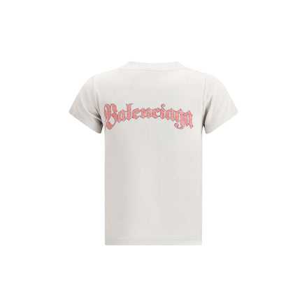 Balenciaga White Cotton T-Shirt Balenciaga