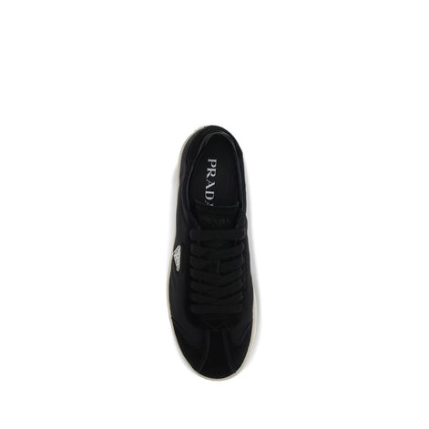 Prada Black Polyamide Low Top Sneakers