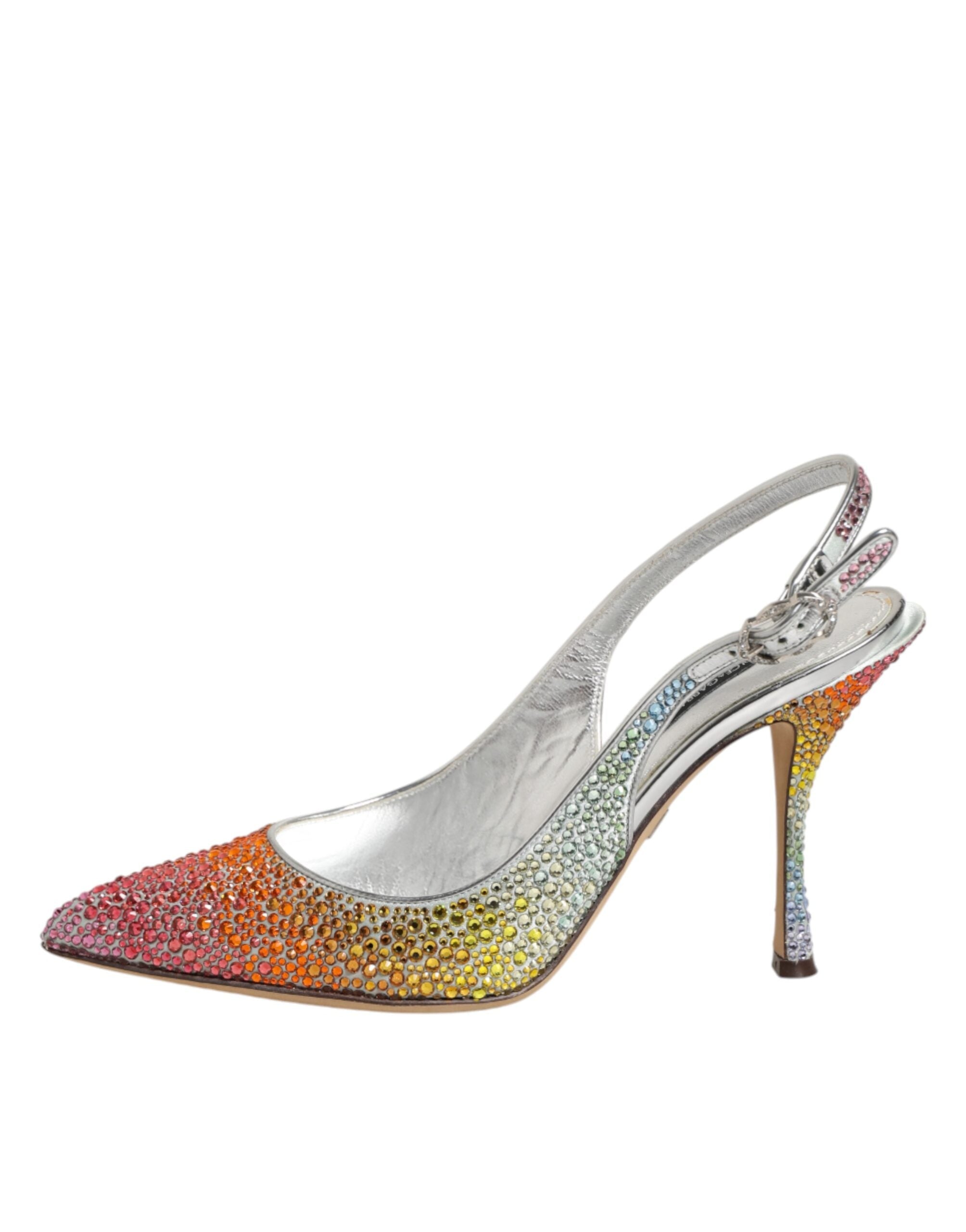 Dolce & Gabbana Multicolor Sequin Slingback Pumps Shoes Dolce & Gabbana