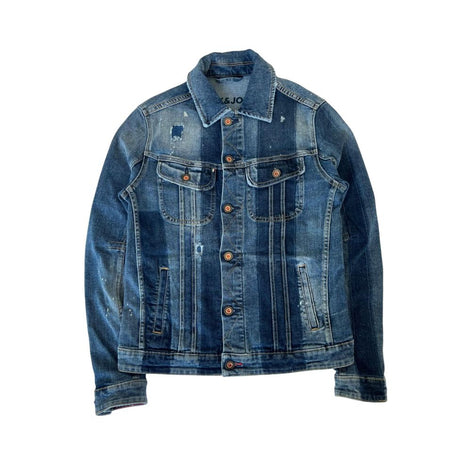 Jack & Jones Blue Cotton Men Jacket Jack & Jones