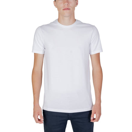 Armani Exchange White Cotton T-Shirt Armani Exchange