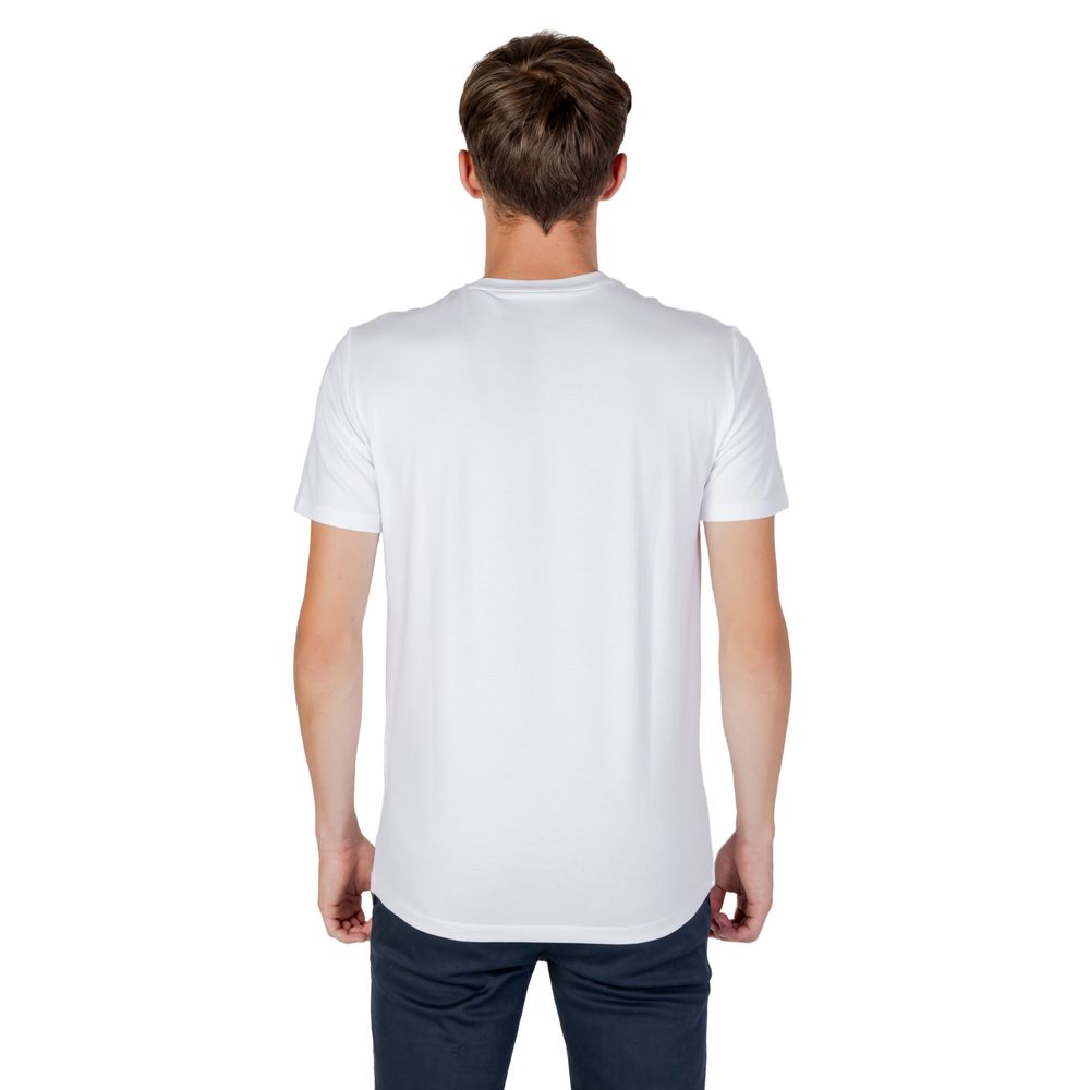 Armani Exchange White Cotton T-Shirt Armani Exchange