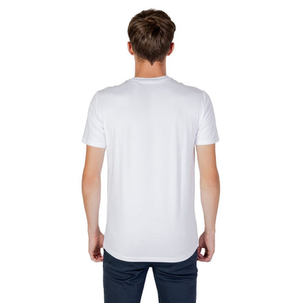 Armani Exchange White Cotton T-Shirt Armani Exchange