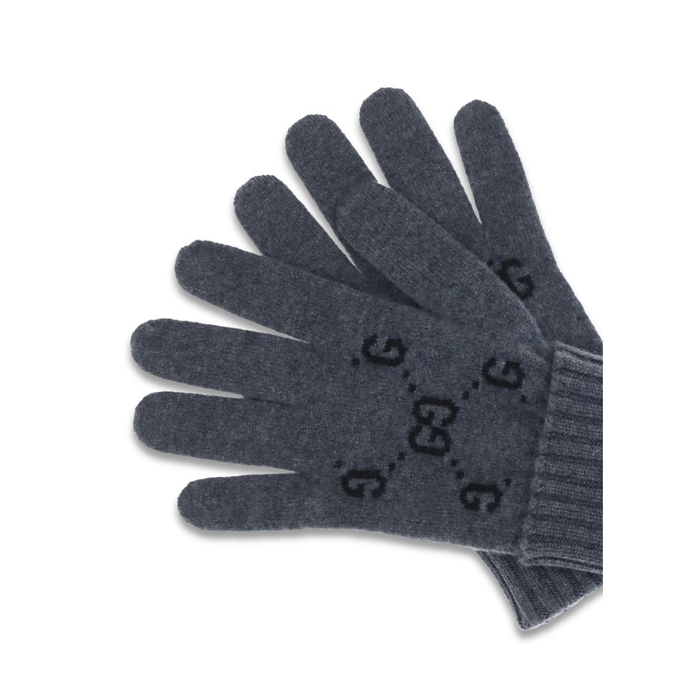 Gucci Gray Cashmere Gloves Gucci
