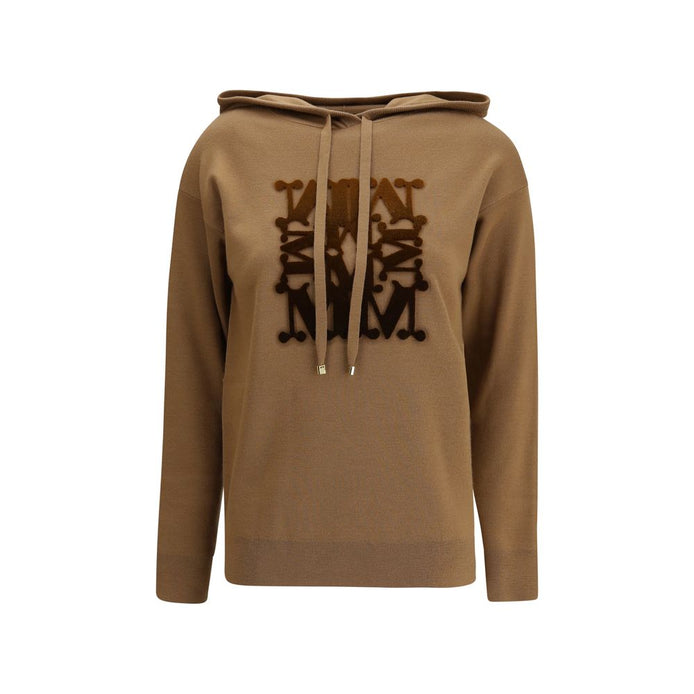 Max Mara Beige Wool Sweatshirt Max Mara