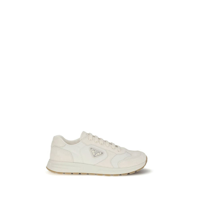 Prada Cream Recycled Polyamide Athletic Sneakers Prada