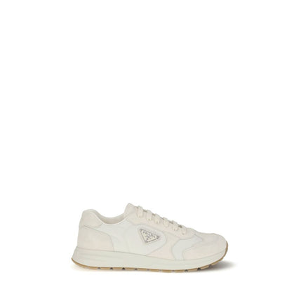 Prada Cream Recycled Polyamide Athletic Sneakers Prada