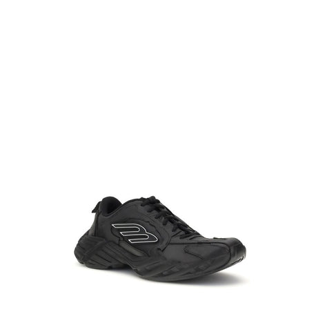 Balenciaga Black Calf Leather Bos Taurus Athletic Sneakers Balenciaga