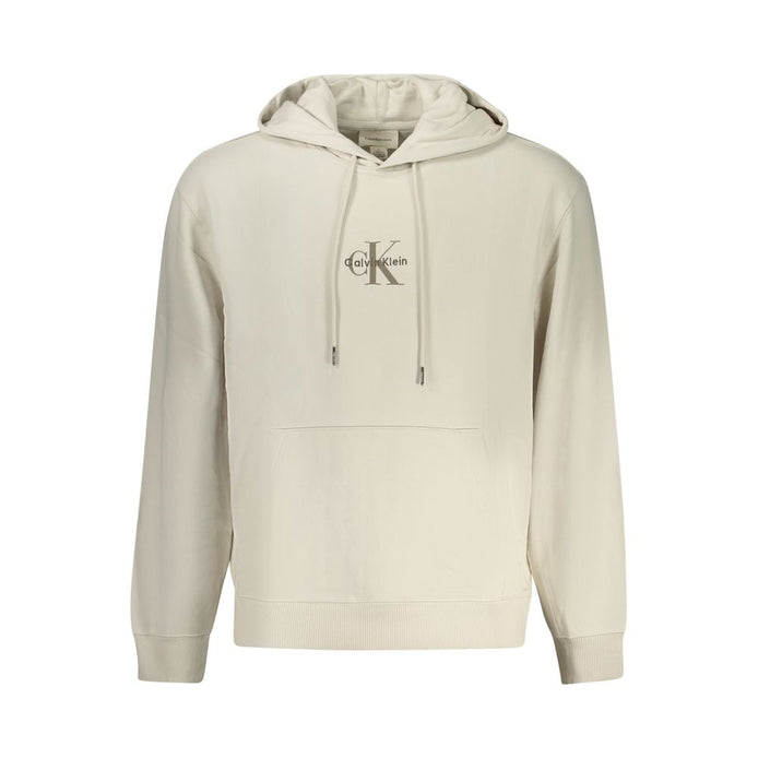 Calvin Klein Beige Cotton Men's Hoodie Calvin Klein