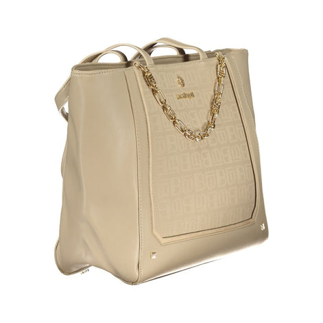 Laura Biagiotti Beige PVC Women Handbag Laura Biagiotti