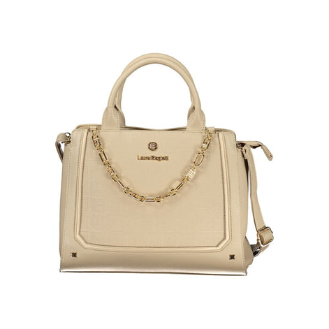 Laura Biagiotti Beige PVC Women Handbag Laura Biagiotti