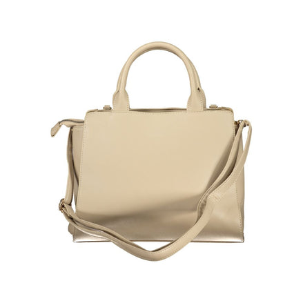 Laura Biagiotti Beige PVC Women Handbag Laura Biagiotti
