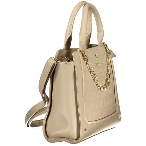 Laura Biagiotti Beige PVC Women Handbag Laura Biagiotti