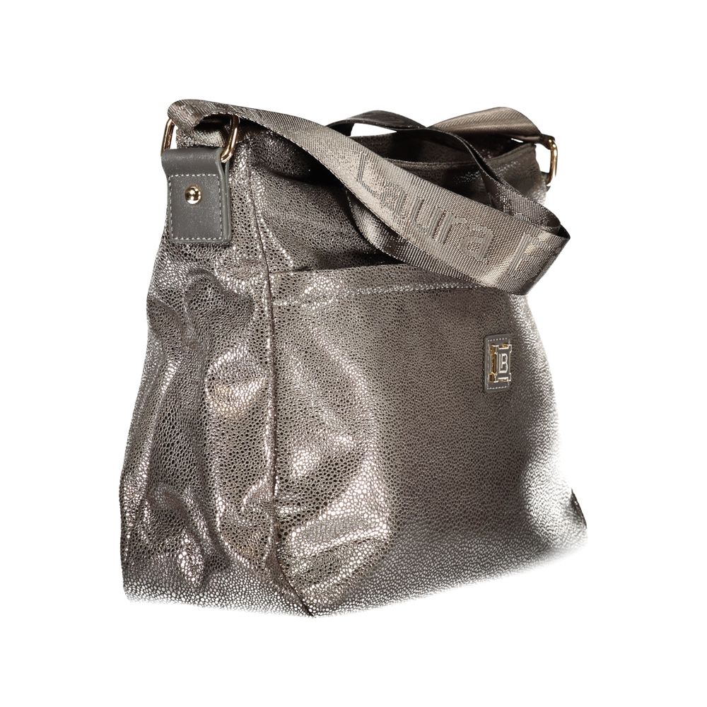 Laura Biagiotti Gray Polyester Women Handbag Laura Biagiotti
