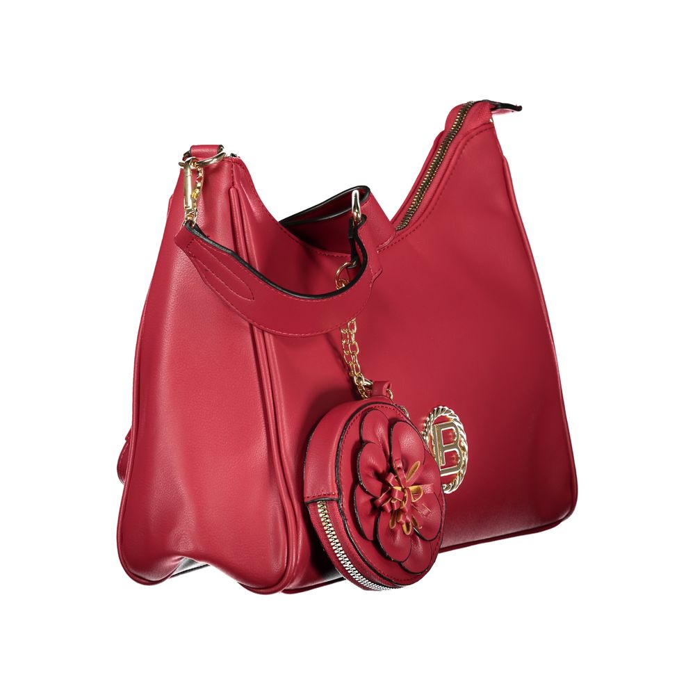 Sac Laura Biagiotti PVC Rouge Dausette Bandoulière Femme